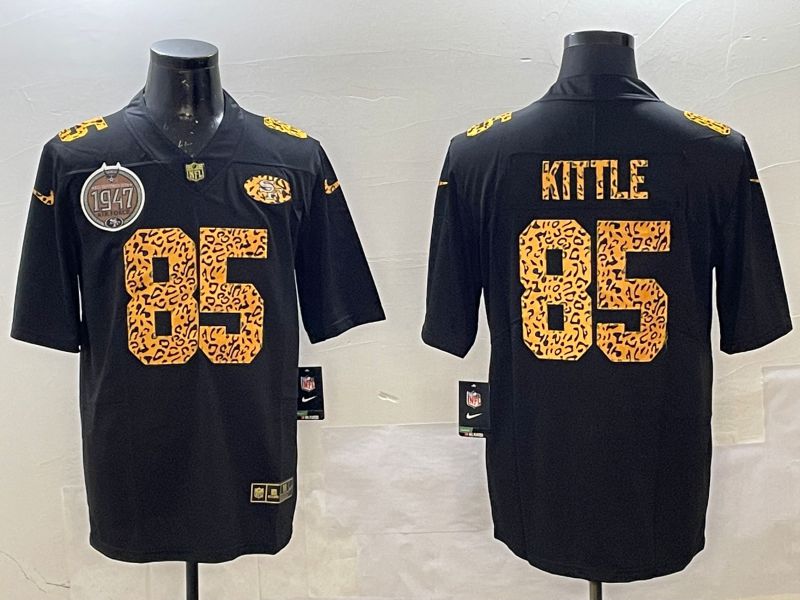 Men San Francisco 49ers #85 Kittle Black Panther pattern Nike 2025 Limited NFL Jersey style 2->san francisco 49ers->NFL Jersey